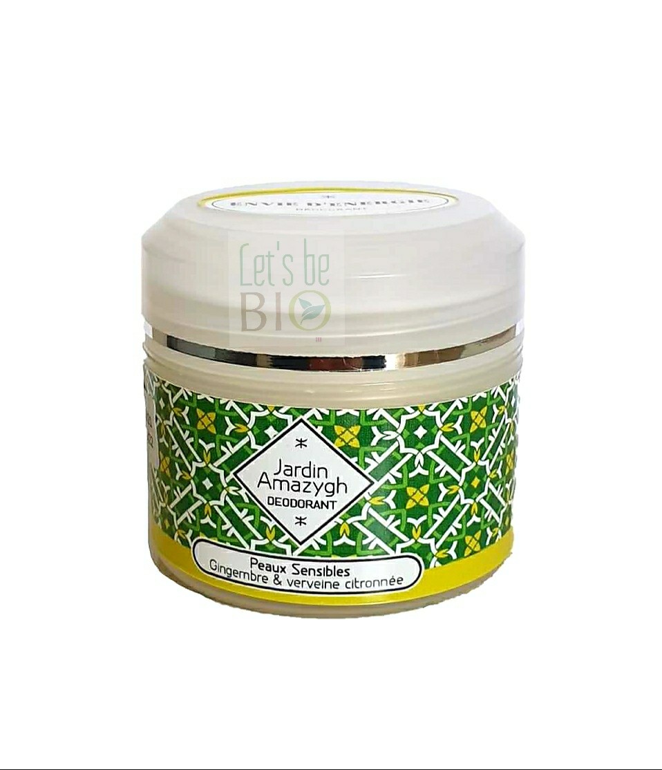 Déodorant énergie peaux sensibles au gingembre-verveine citronnée Jardin Amazygh