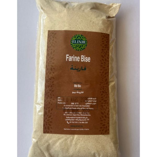 Farine de Blé bise Bio 500g Elixir